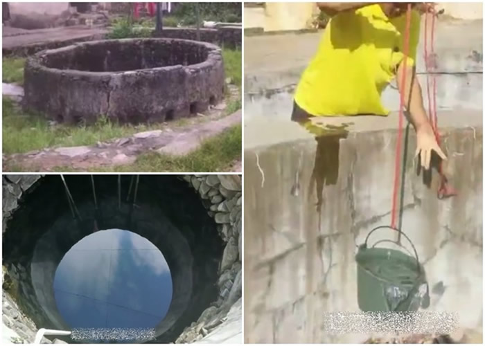 该古井位于广东河源和平县土厘村。