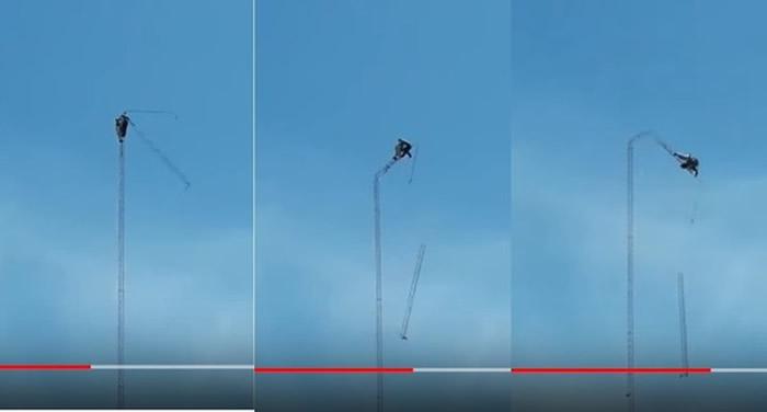 震撼画面引民众愤怒:天线塔突然断成多截 乌拉圭28岁工人惨从40公尺高坠地身亡