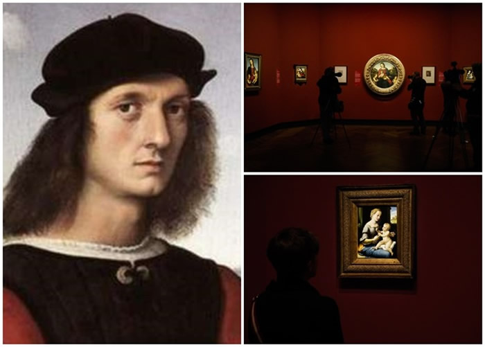 拉斐尔(左图)5幅名作首次同场展出。