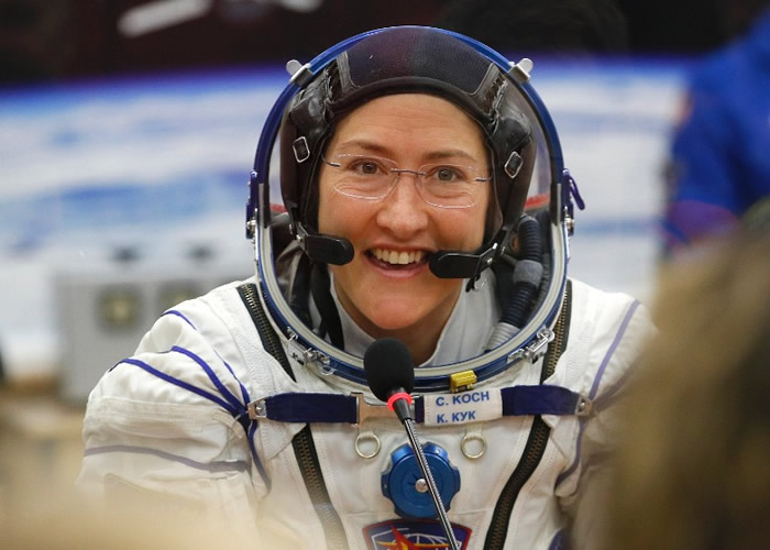 美国女宇航员科克（Christina Koch）刷新女性最长单次太空飞行纪录