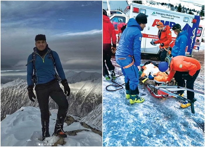 加拿大16岁少年在美国俄勒冈州胡德峰登山时不慎堕下 但奇迹生还