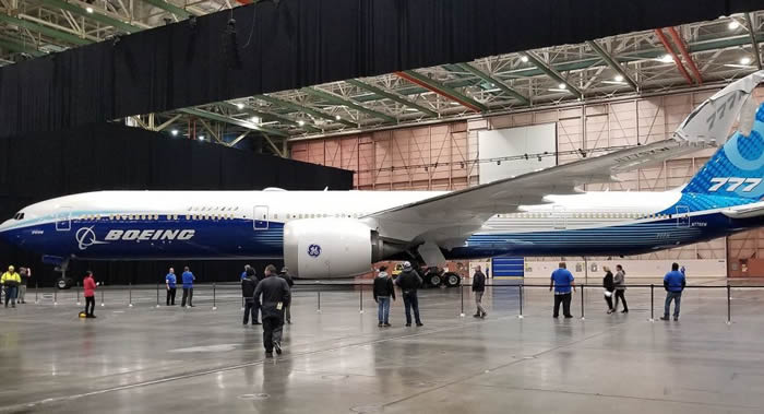 全球最长客机波音-777X的首飞由于天气原因被推迟