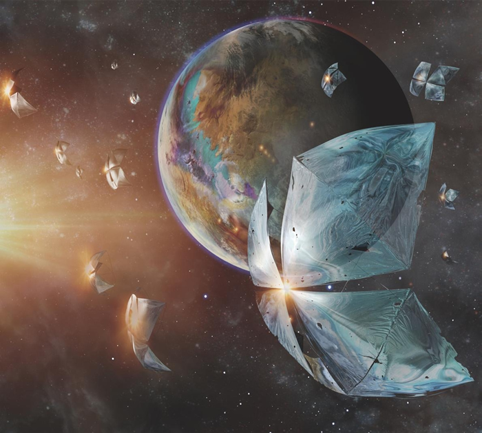 ��ͻ�����ǣ�Breakthrough Starshot���ƻ��У�΢������ɴ���ȫ�ٷ������Ǳ�����b��Proxima Centauri b���� ���ڣ�����ѧ����Ϊ