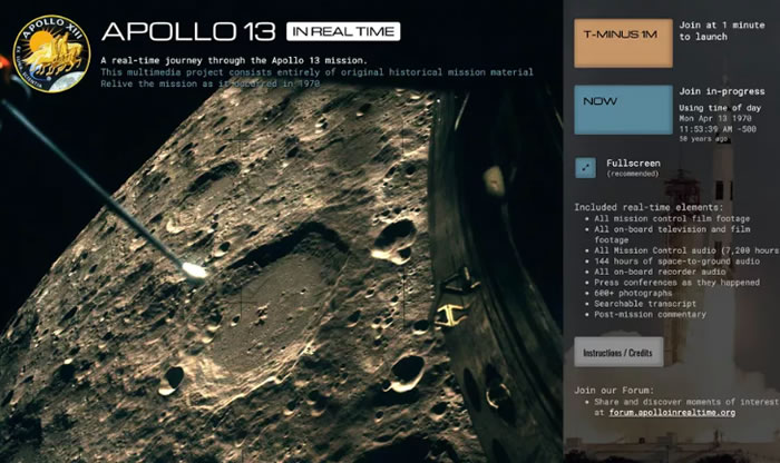 վApollo 13 in Real Timeʵʱṩ13ŷеʷ¼ƵƬκ¼