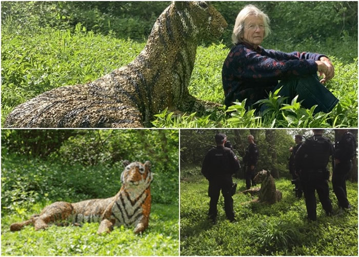 英国肯特郡警方接居民报告称看见一只“老虎”