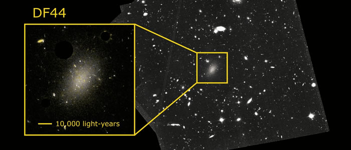 蜻蜓44星系(Dragonfly 44)所含暗物质仅为普通物质的300倍
