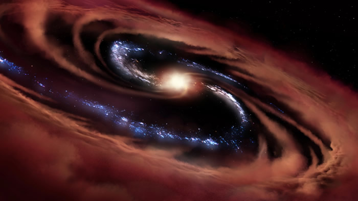 星系CQ 4479在黑洞盛宴下仍能设法继续制造新恒星