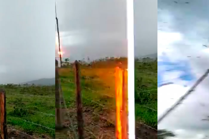 巴西男子与朋友拍摄美景时突然一道闪电劈下来 现场传出惨叫