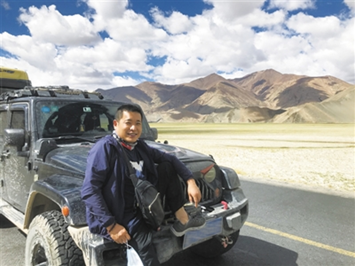 盖志琨在西藏科考途中 受访者供图