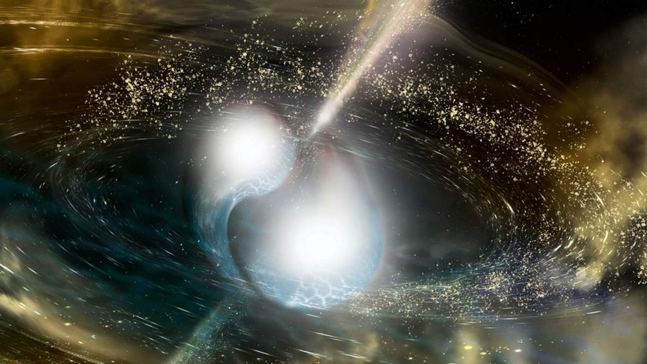 研究结果表明双中子星是金、铂和其他重金属的最可能来源