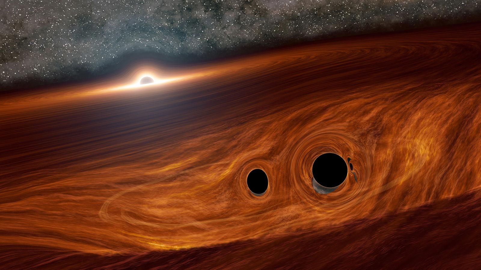 GW190521g：天文学家首次看到两个黑洞合并后发出的光