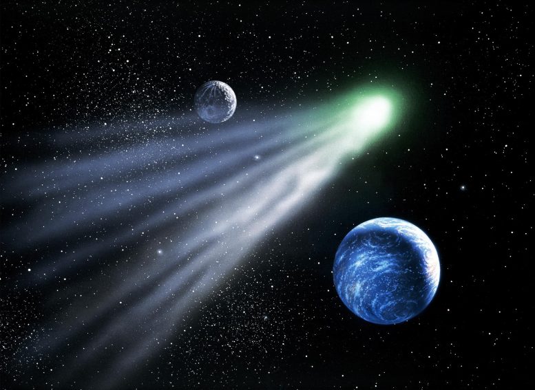 为什么彗星的头部可以是绿色而尾部却不是？