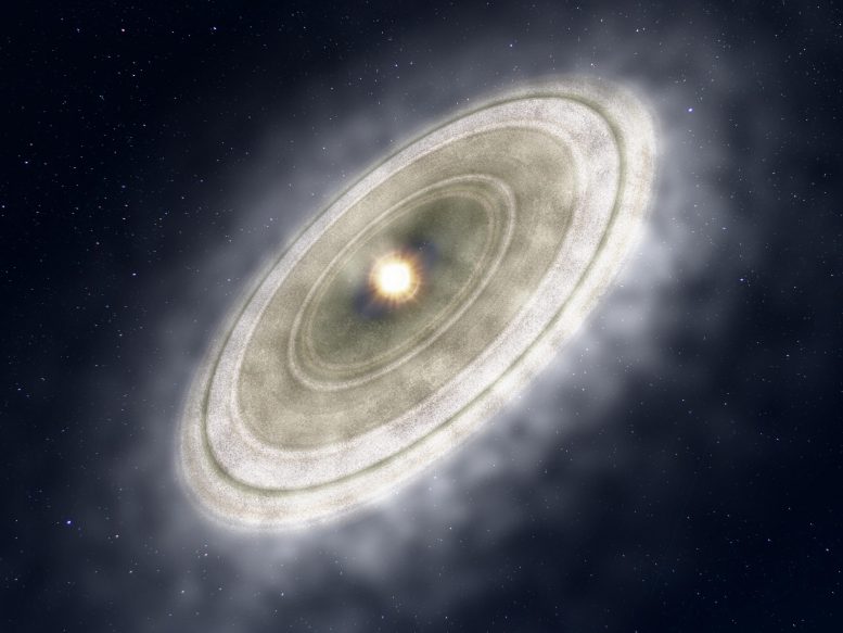 哈佛-史密松森天体物理中心尝试在主序恒星周围的碎片盘中寻找系外行星