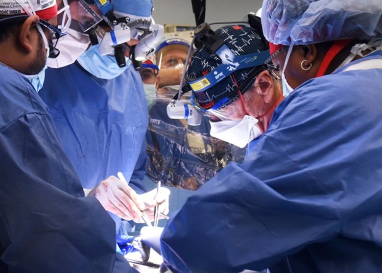 美国马里兰大学医学中心完成全球首宗将猪心移植至人类体内的成功个案