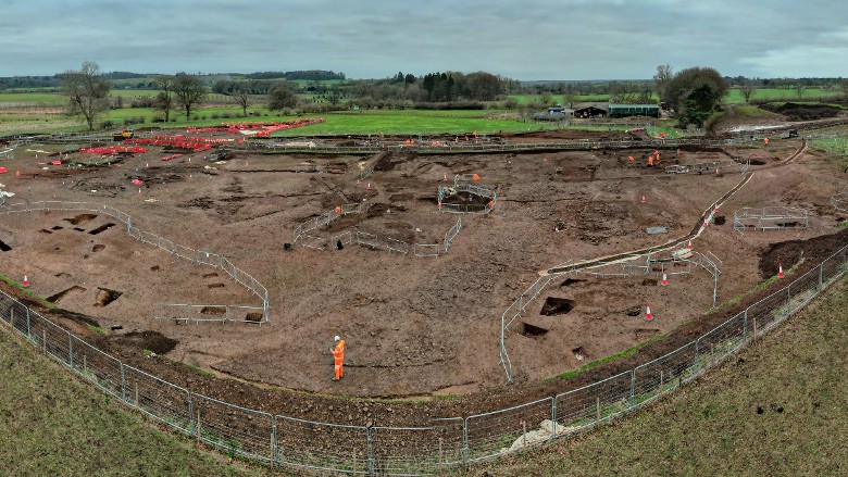 英国北安普敦郡南部小村庄高铁施工地发现古罗马贸易城镇遗址