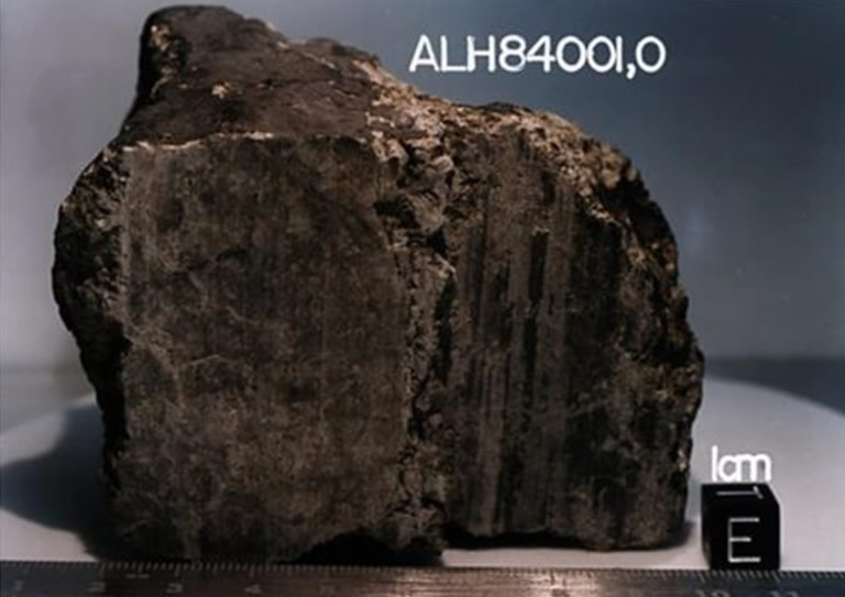 1.3万年前坠落南极洲的40亿年历史火星陨石ALH 84001无生命迹象