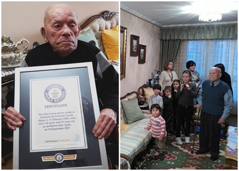 全球最长寿男人瑞Saturnino de la Fuente Garcia逝世 享年112岁341天