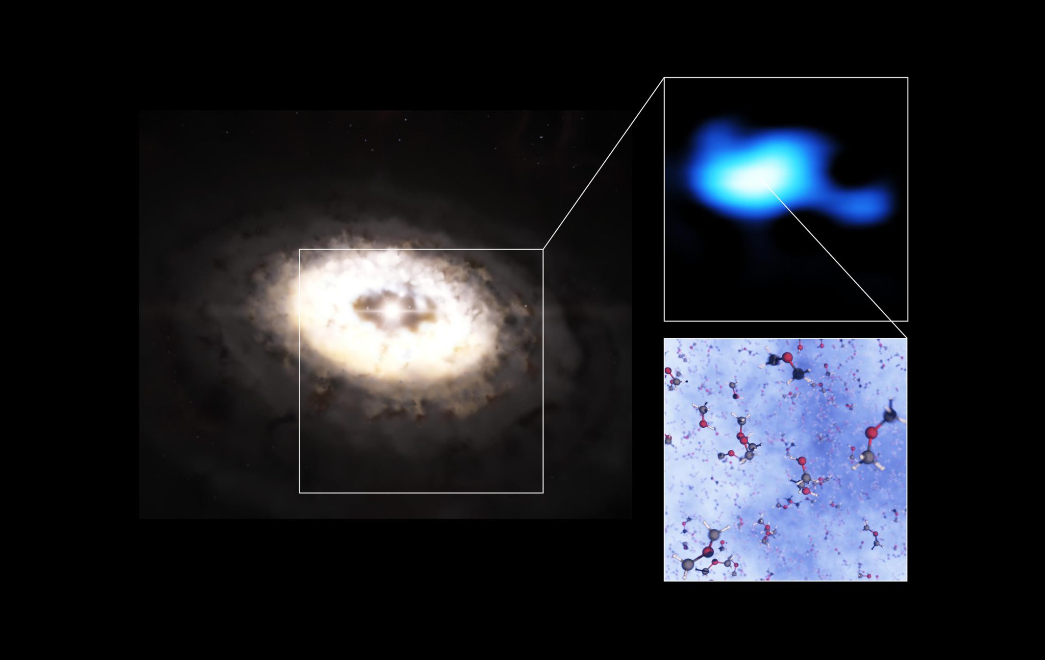 蛇夫座年轻太阳IRS 48周围的行星形成盘中发现二甲醚