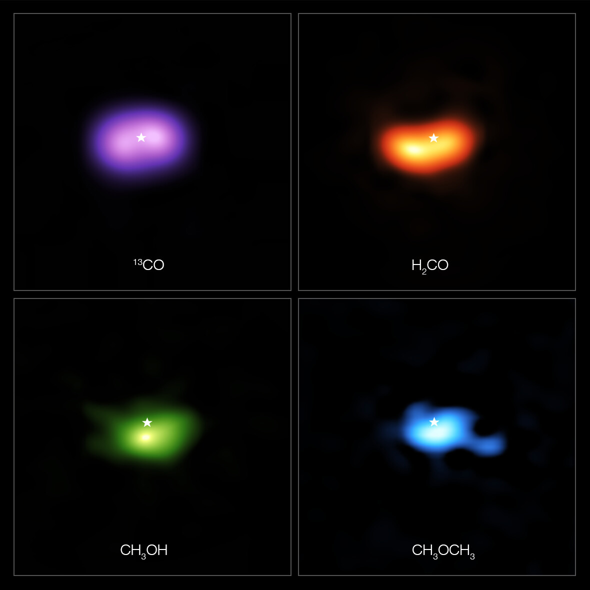 蛇夫座年轻太阳IRS 48周围的行星形成盘中发现二甲醚