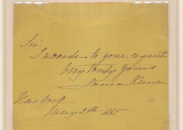 一块见证美国前总统林肯遇刺的染血裙子残片将在纽约国际古董书展中拍卖