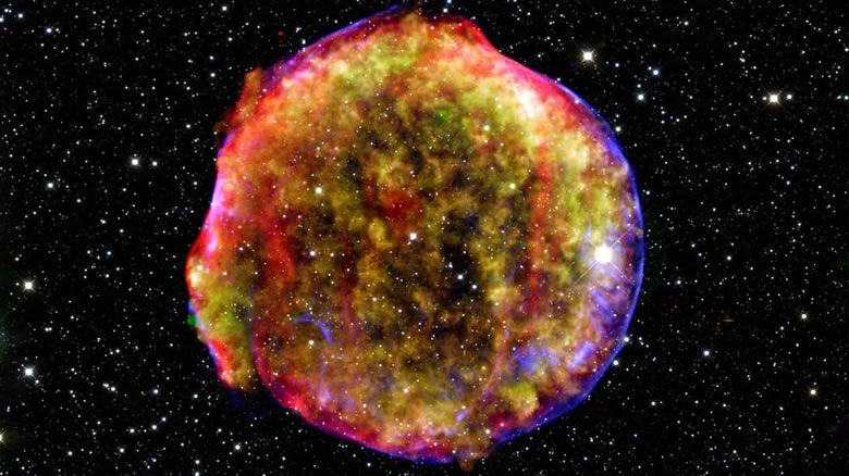 一颗恒星变成超新星时会发生什么？