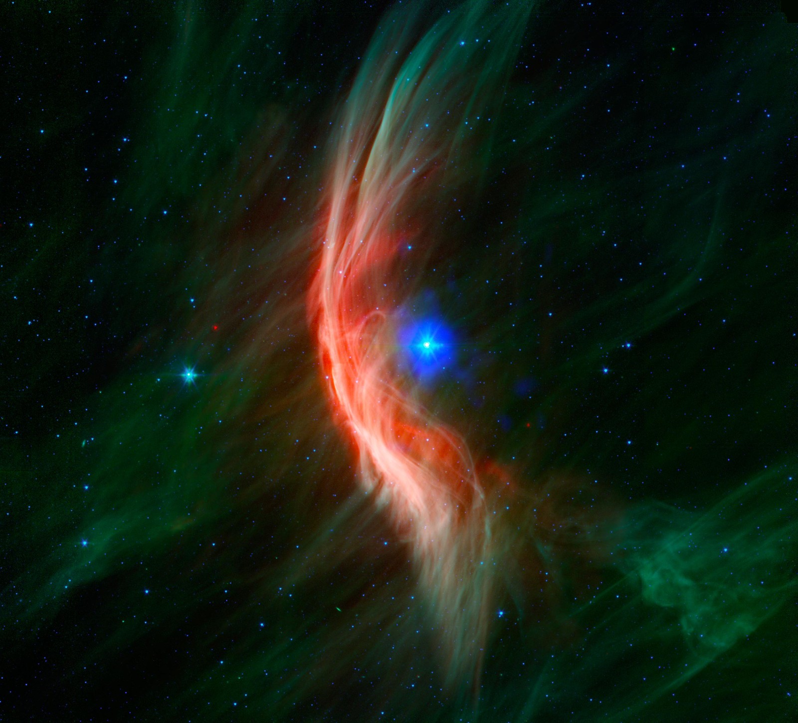 超新星爆炸使Zeta Ophiuchi在太空中急速飞行