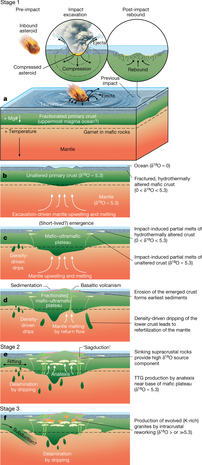 《自然》：大碰撞及地球大陆的起源和演化