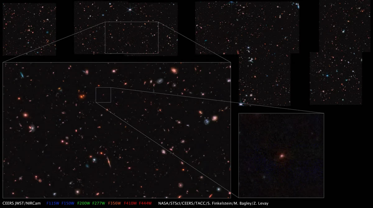NASA詹姆斯·韦伯太空望远镜JWST捕捉到迄今为止最大图像 揭示令人惊叹的星系集合