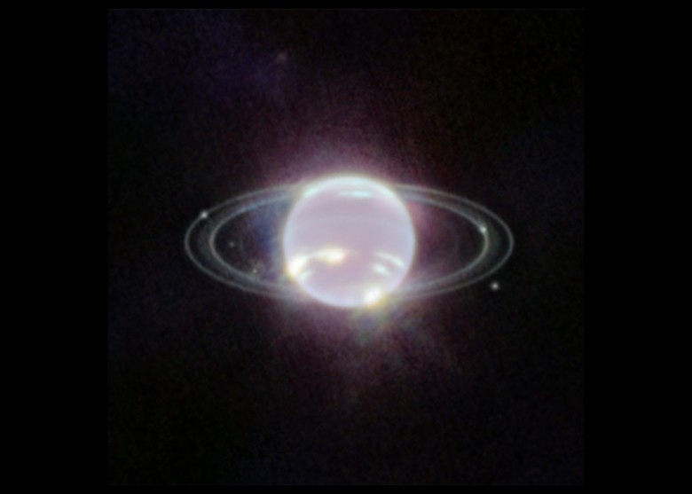 詹姆斯.韦布太空望远镜拍摄的海王星照片 光环清晰可见