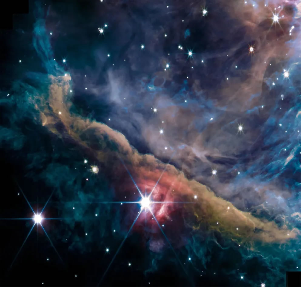 詹姆斯-韦伯太空望远镜拍摄的猎户座星云揭示与太阳系相似的恒星“托儿所”