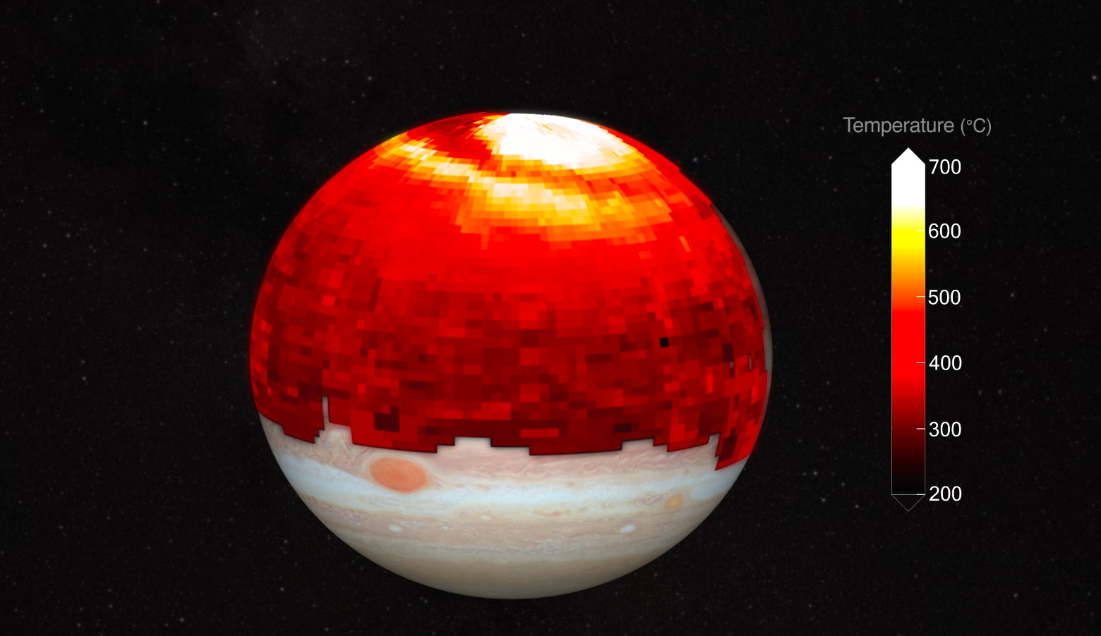 木星大气层中发现壮观的行星级“热浪”