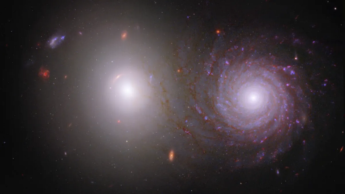 詹姆斯-韦伯和哈勃太空望远镜结合为星系VV 191提供超凡视角