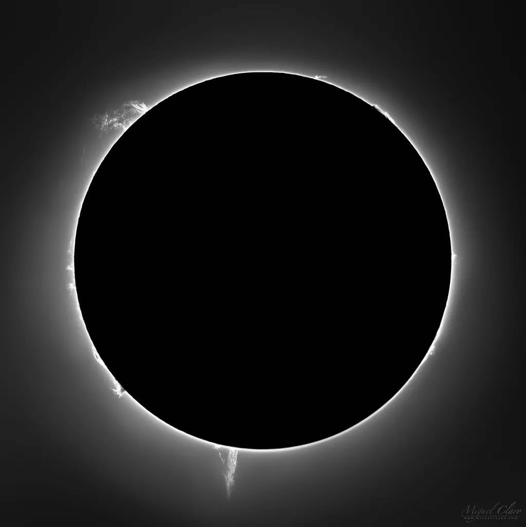 Miguel Claro捕捉到一段太阳日冕物质抛射视频