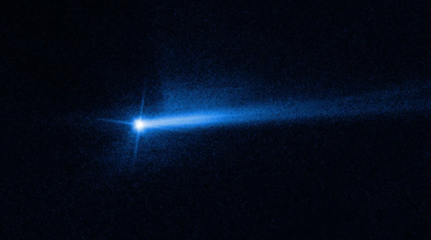 “双小行星重定向测试”DART任务撞击的小行星形成“双尾”