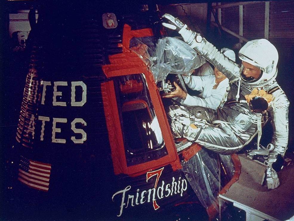 太空中的今天：1962年2月20日约翰·格里恩成为第一个绕地球飞行的美国人