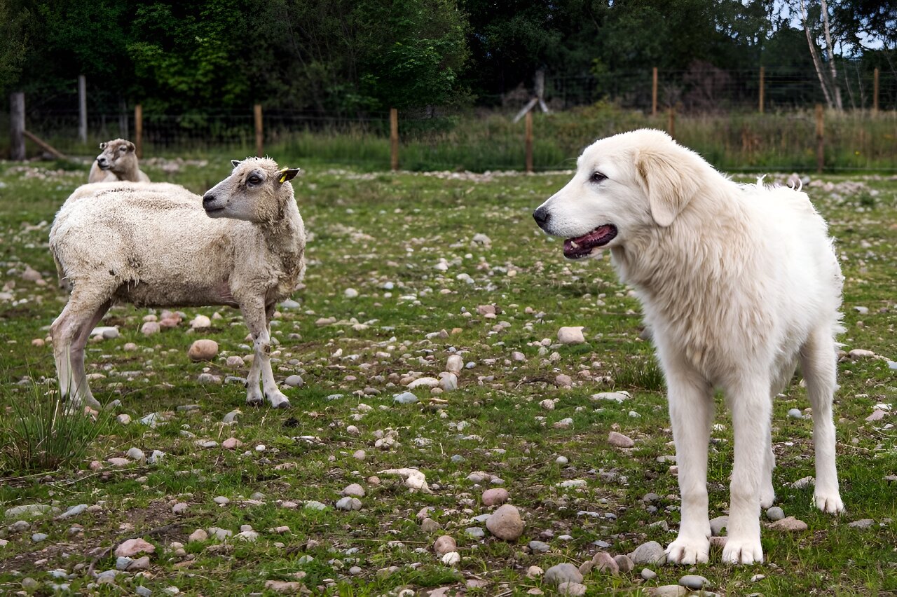 苏格兰人训练古老的狗品种Maremma牧羊犬来阻止海雕的攻击