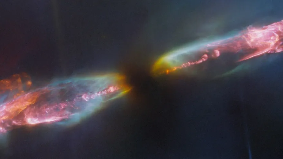 惊人的詹姆斯·韦伯太空望远镜图像显示年轻的恒星爆炸超音速喷气