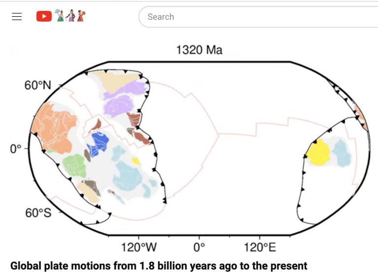 在一部新的动画中见证18亿年的构造板块在地球表面舞动