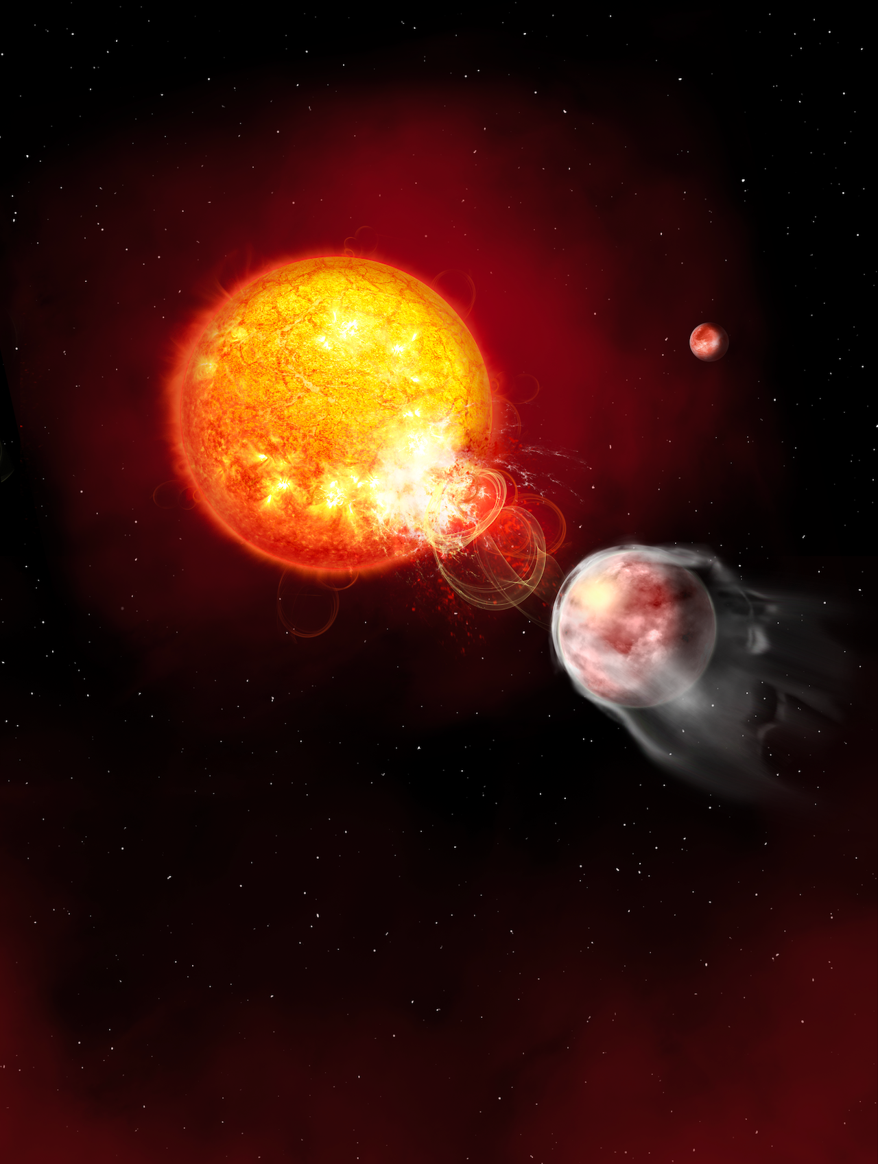 巨型行星HIP 67522 b似乎会引起其母恒星表面频繁的耀斑