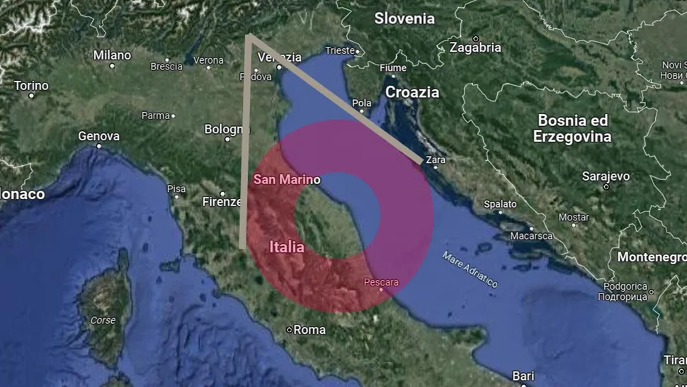 一个奇异的、类似UFO的红光晕出现在意大利小镇上空——这是三年内第二次出现