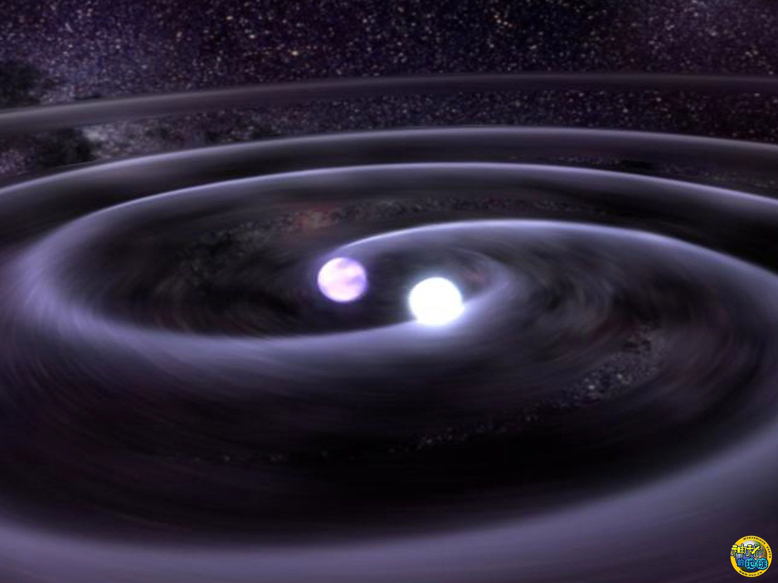 致密白矮星j0806双星系统艺术图